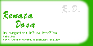 renata dosa business card